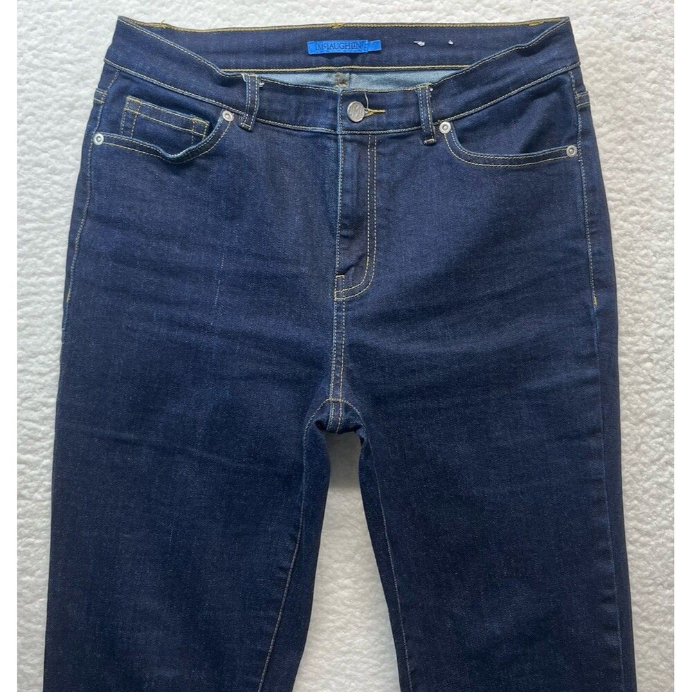 J McLaughlin Jeans Womens 8 Mid Rise Lowden Straight Cropped Preppy Quiet Luxury